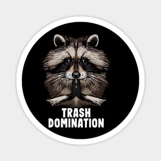 Raccoon Trash Domination Magnet